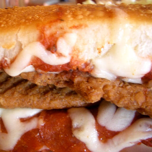 Chicken Parmigiana Sandwich.